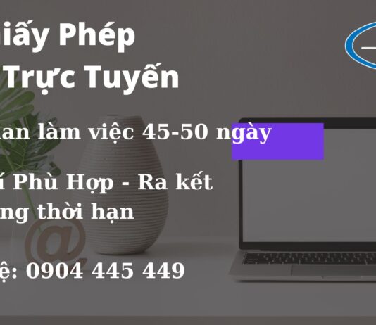 Giấy Phép MXH Trực Tuyến