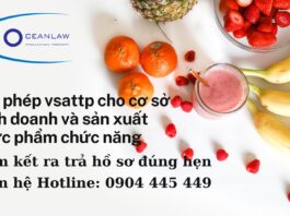 Xin giấy phép vệ sinh attp