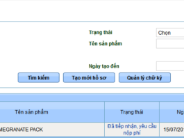 nộp phí công bố mỹ phẩm