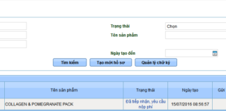 nộp phí công bố mỹ phẩm